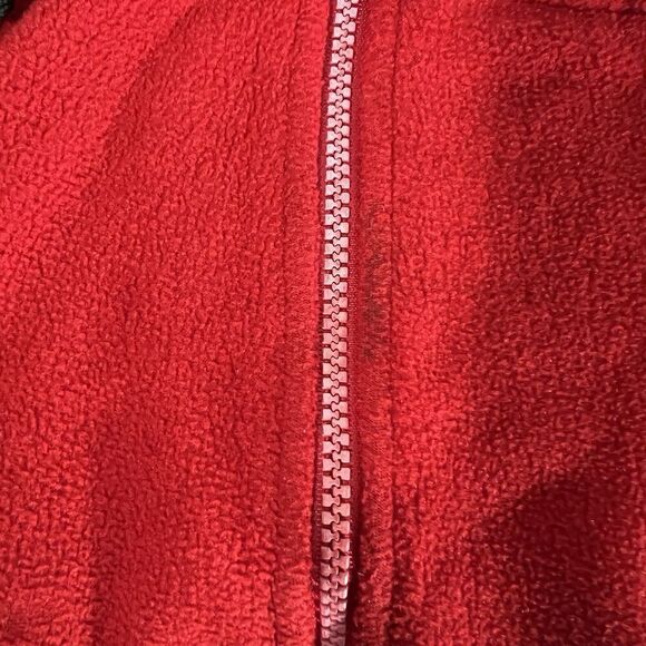 Vintge LL Bean Full Zip Fleece Jacket Red Black Men's Medium? - Picture 5 of 5